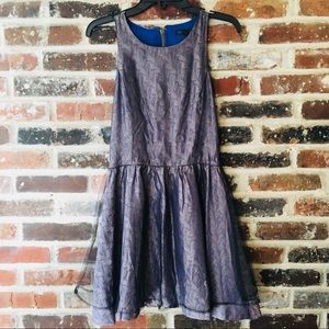 NWOT - Paisley Purplish Mesh Funky Dress